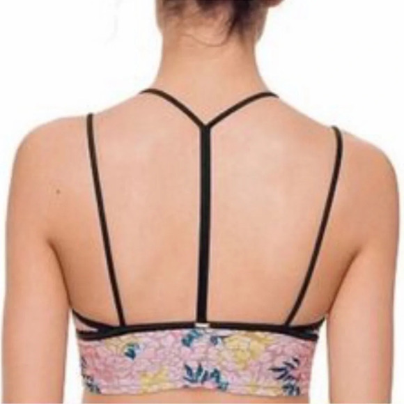 Victoria Secret PINK Small Velvet Floral Bralett Bra - Picture 2 of 8